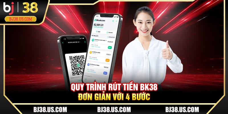 Quy trình rút tiền BJ38 đơn giản với 4 bước đơn giản